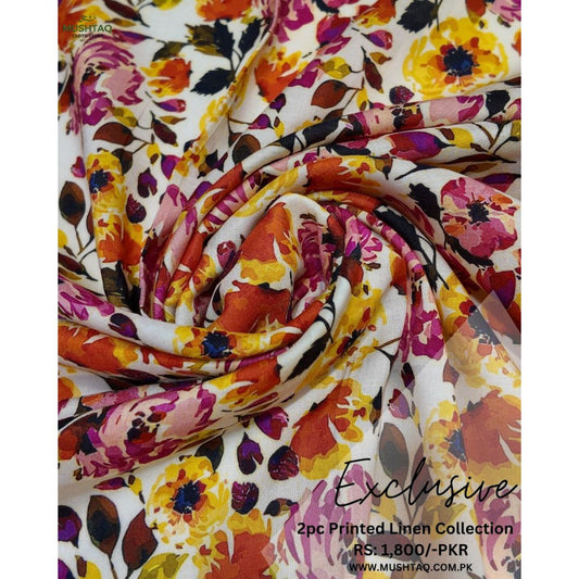 Exclusive 2Pcs Printed Linen Collection Vol 2 Design - 4