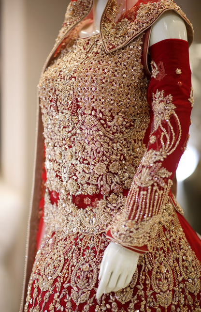 MCS BRIDAL Red Bridal Dress