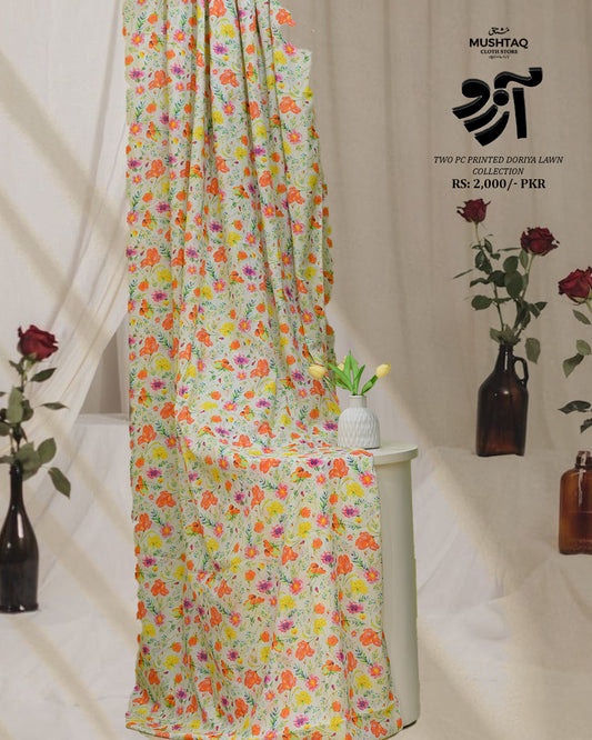 Arzoo Two Piece Doriya Lawn Collection Design - 2