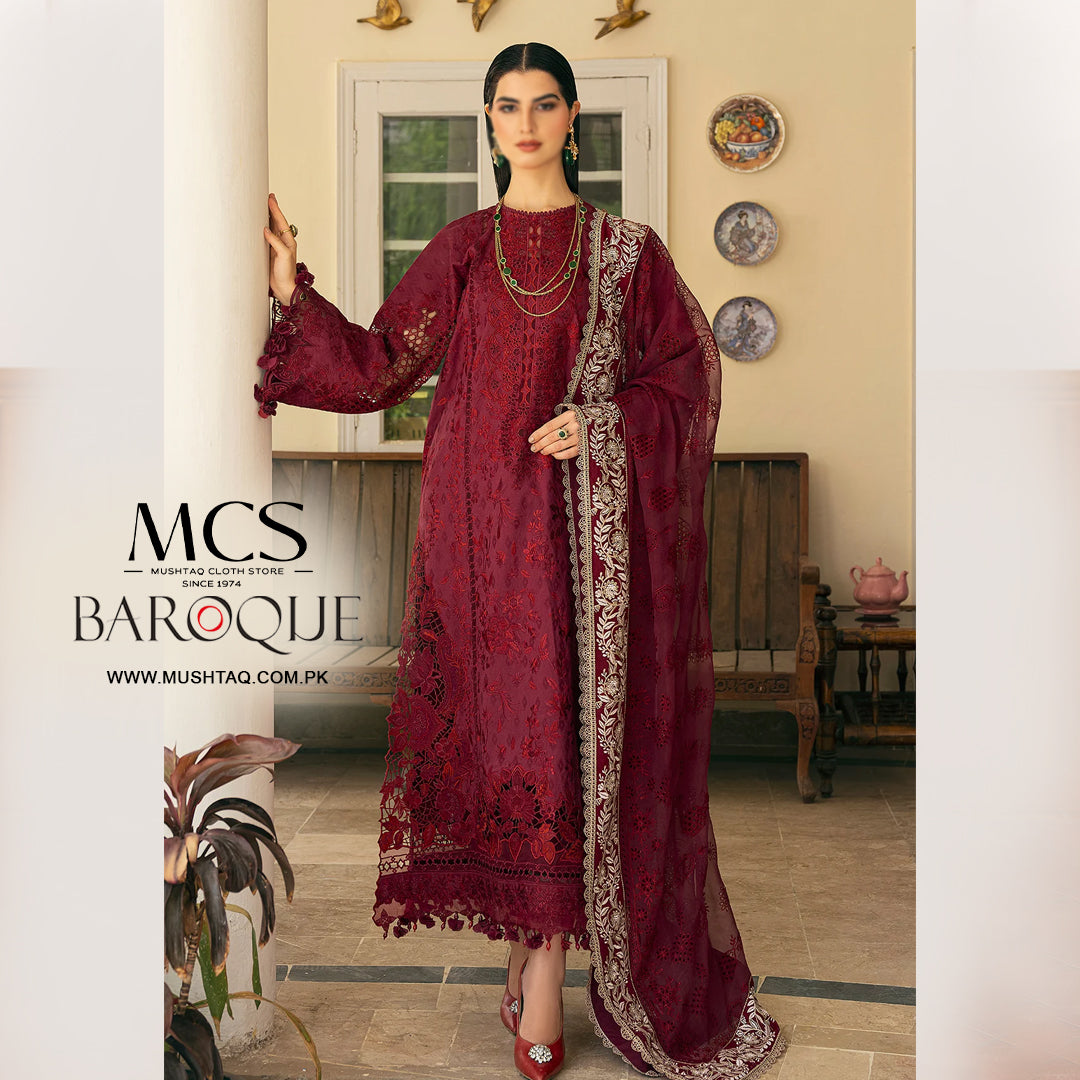 EMBROIDERED SELF JACQUARD LAWN SL11-D05