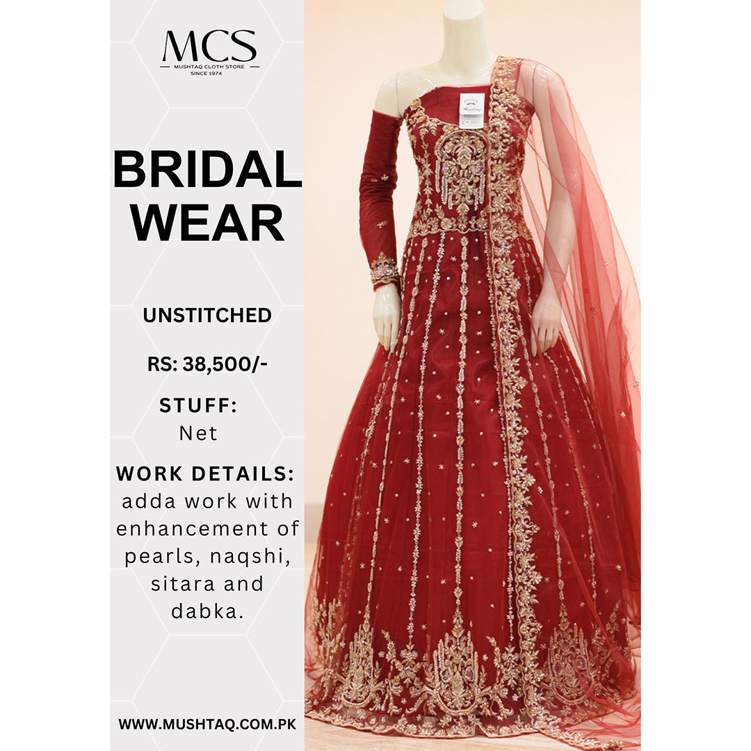 MCS BRIDAL WEAR RED MAXI