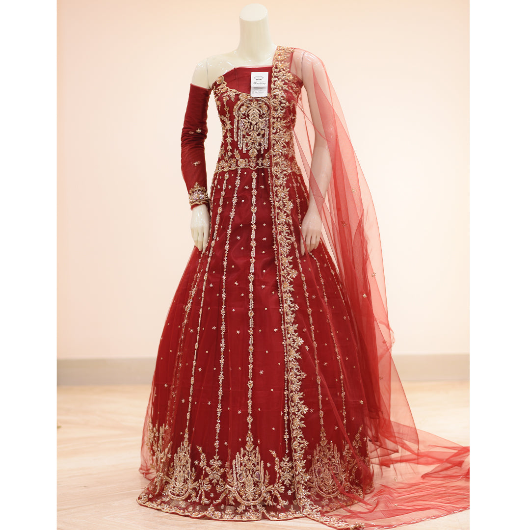 MCS BRIDAL WEAR RED MAXI