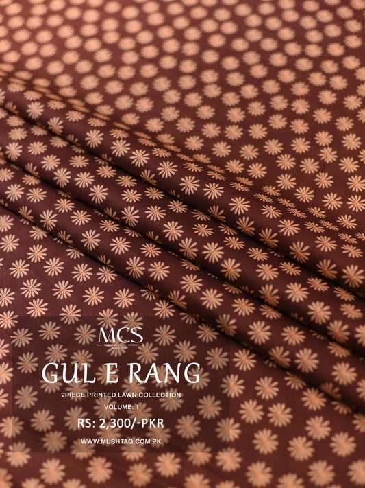 Gul E Rang 2 Pcs Printed Lawn Collection Vol 1 by MCS -06