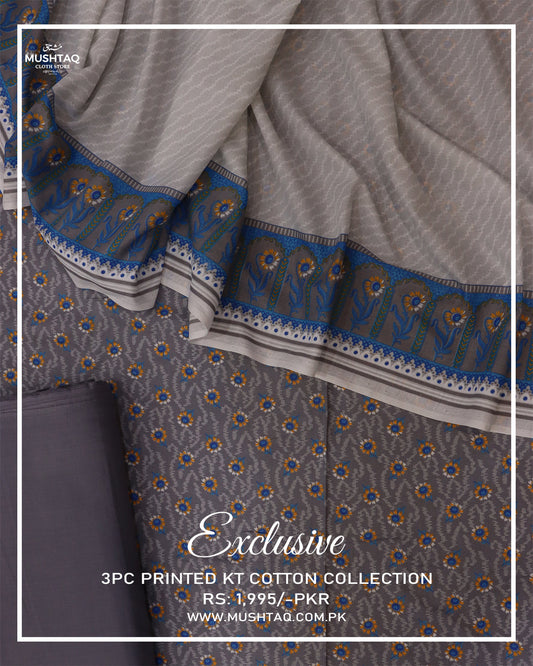 Exclusive 3Pcs Printed KT Cotton Collection Vol 2 Design - 5