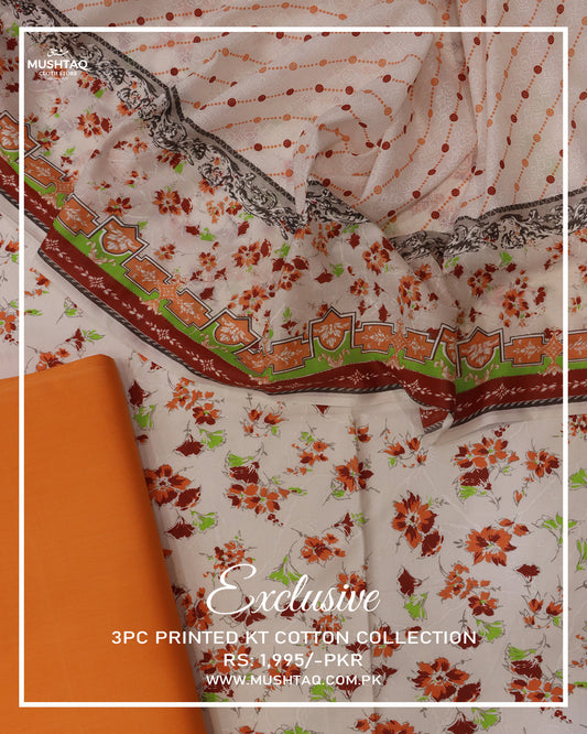 Exclusive 3Pcs Printed KT Cotton Collection Vol 2 Design - 7