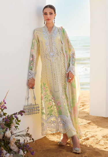 3 Piece Unstitched Embroidered Lawn Suit | EID LAWN-25-04