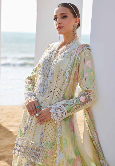 3 Piece Unstitched Embroidered Lawn Suit | EID LAWN-25-04