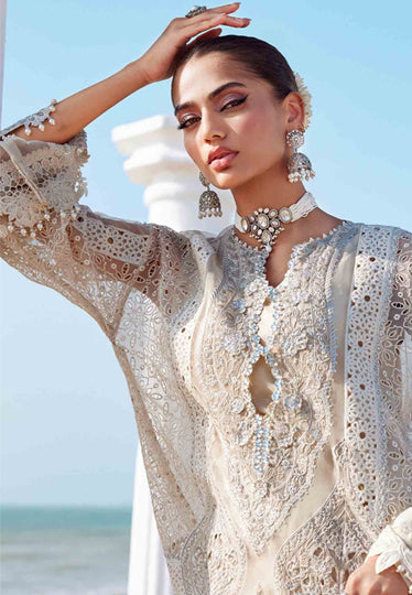 3 Piece Unstitched Embroidered Organza Suit | EID LAWN-25-09
