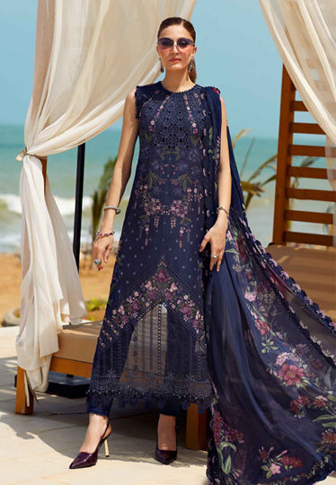 3 Piece Unstitched Embroidered Lawn Suit | EID LAWN-25-10