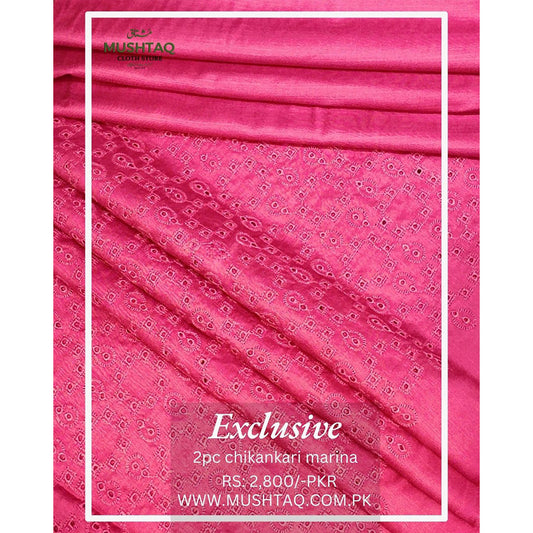 Exclusive 2Pcs Chikankari Marina Collection Design - 5