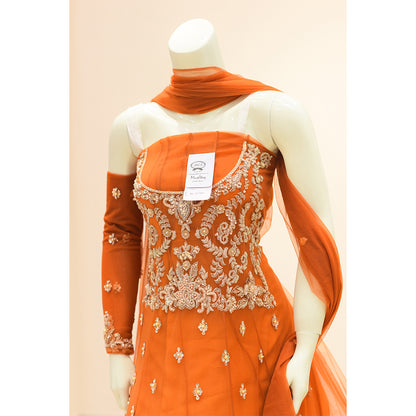 MCS BRIDAL ORANGE DRESS