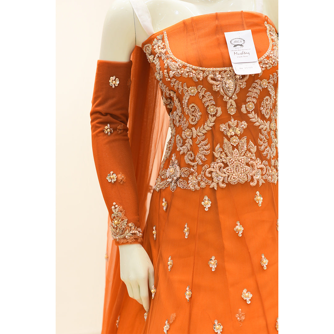 MCS BRIDAL ORANGE DRESS