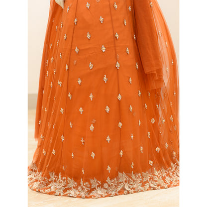 MCS BRIDAL ORANGE DRESS