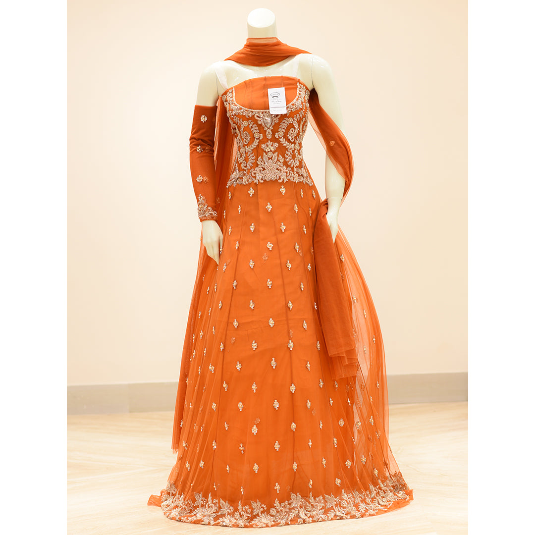 MCS BRIDAL ORANGE DRESS