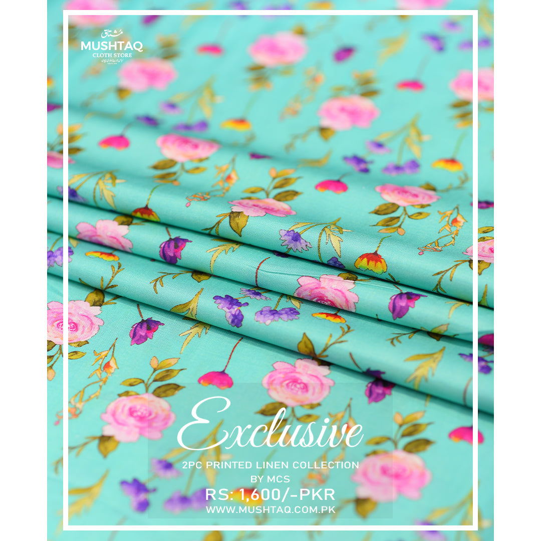 Exclusive 2Pcs Printed Linen Collection Design - 3