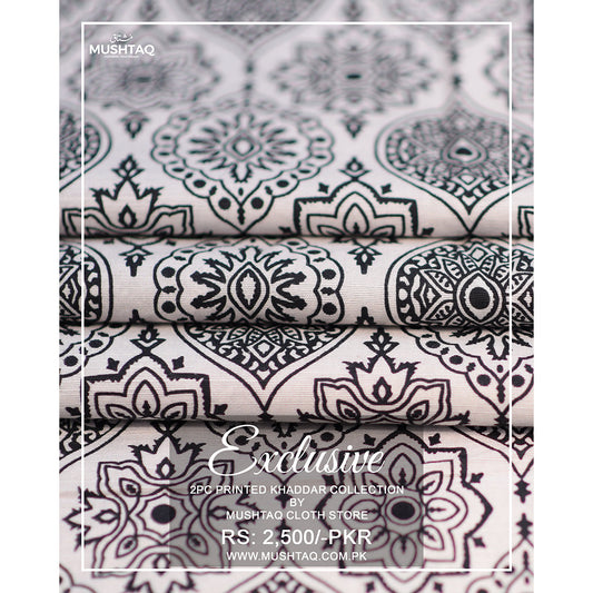 Exclusive 2Pcs printed Khaddar Collection Vol 3  Design - 3