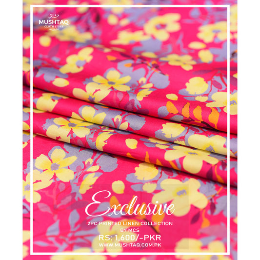 Exclusive 2Pcs Printed Linen Collection Design - 2