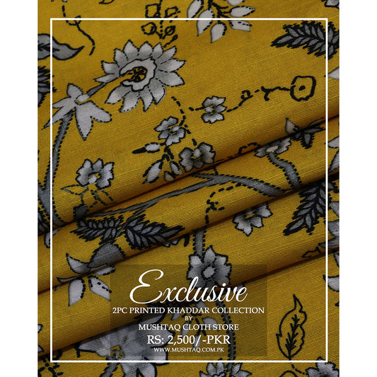 Exclusive 2Pcs printed Khaddar Collection Design - 1