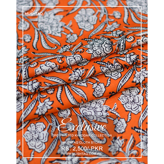 Exclusive 2Pcs printed Khaddar Collection Vol 3  Design - 1