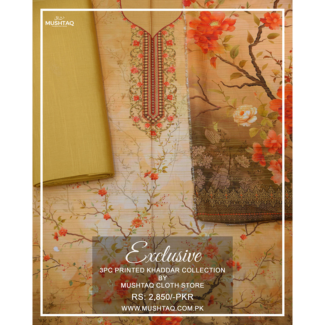 Exclusive 2Pcs printed Khaddar Collection Vol 4  Design - 8