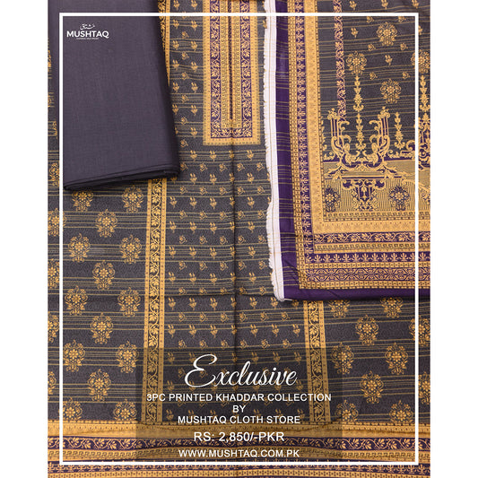 Exclusive 2Pcs printed Khaddar Collection Vol 4  Design - 3