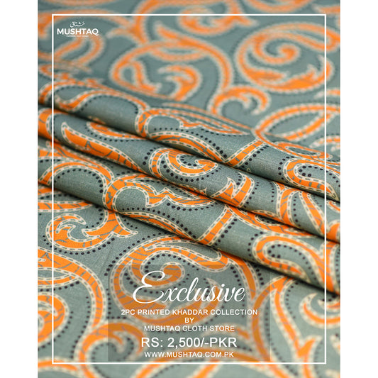 Exclusive 2Pcs printed Khaddar Collection Vol 3  Design - 4