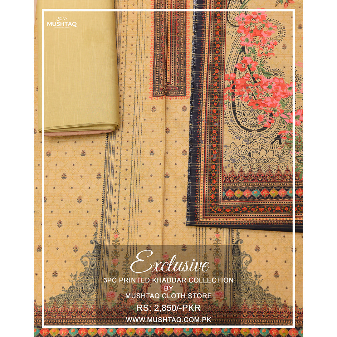 Exclusive 2Pcs printed Khaddar Collection Vol 4  Design - 1